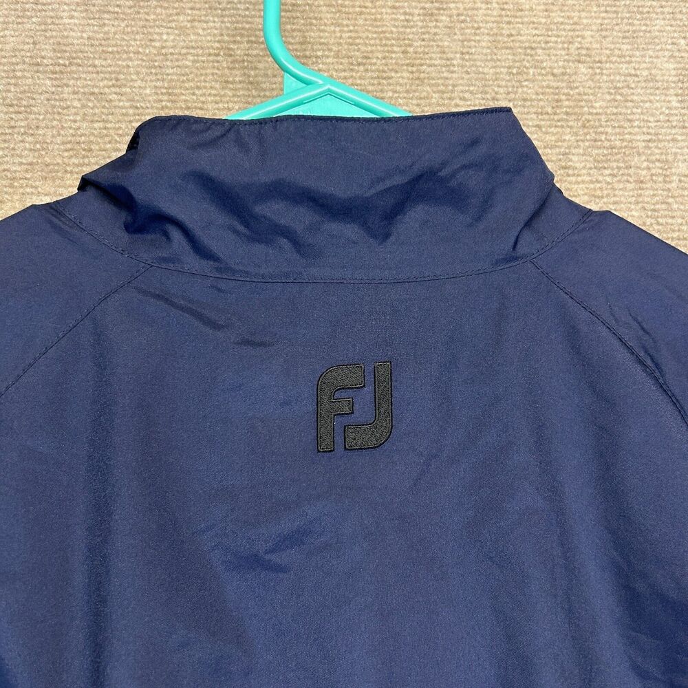 FootJoy Dryjoys Golf Jacket Womens Large Navy Full Zip Mesh Lined Rain Wind Vent - Picture 14 of 14